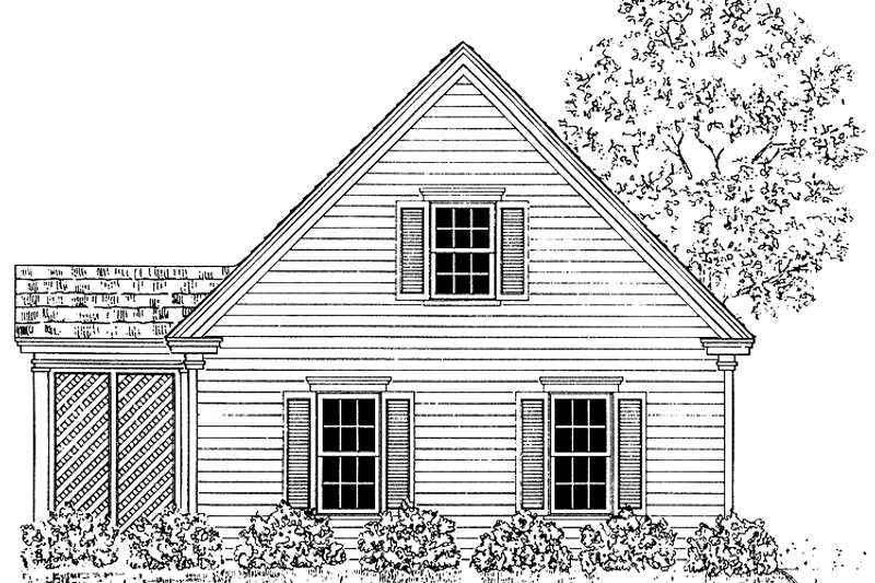 House Blueprint - Classical Exterior - Front Elevation Plan #1014-54