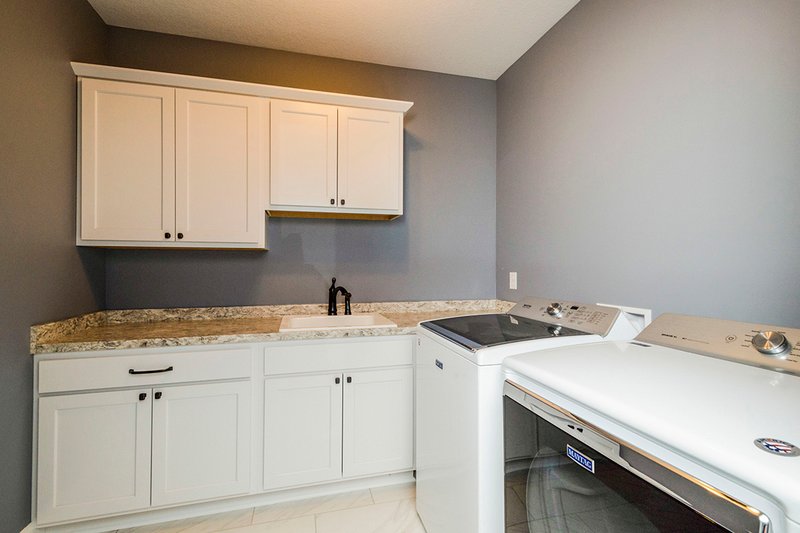 Architectural House Design - Interior - Laundry for Ranch House Plan #70-1484 - 2 bed, 2 bath