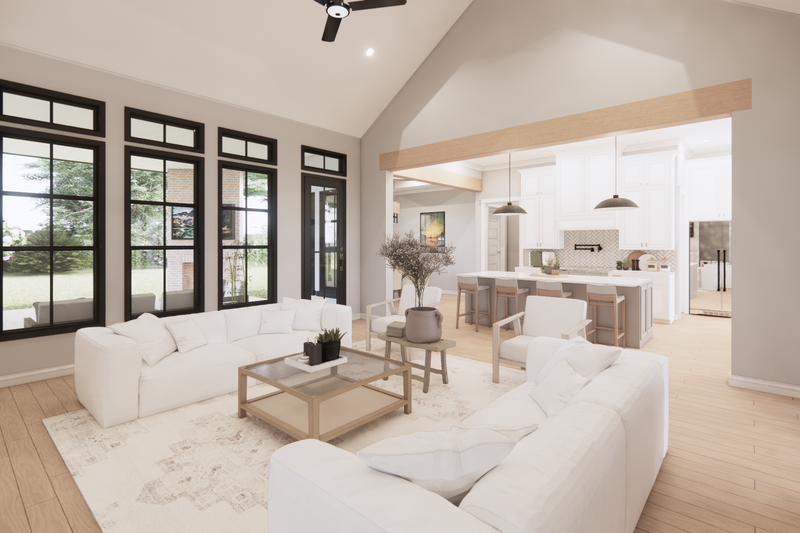 Home Plan - Interior - Family Room 2 for Farmhouse House Plan #1074-81 - 4 bed, 3.5 bath