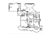Country Style House Plan - 4 Beds 4.5 Baths 3986 Sq/Ft Plan #60-723 