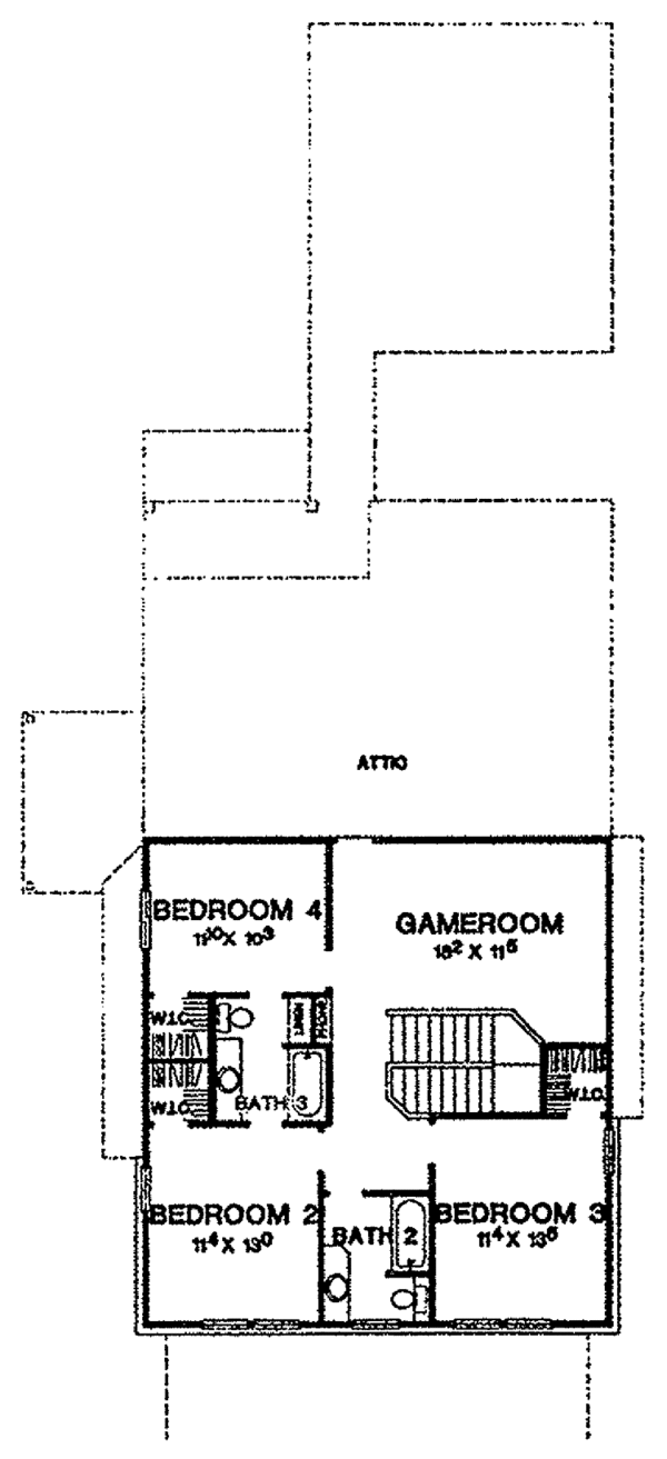 House Plan Design - Prairie Floor Plan - Upper Floor Plan #472-187