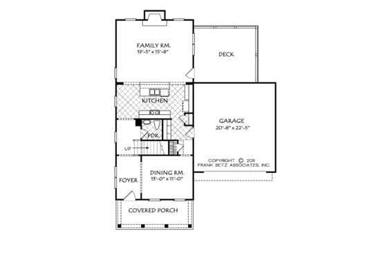 Floor Plan - Main Floor for Country House Plan #927-949 - 4 bed, 2.5 bath