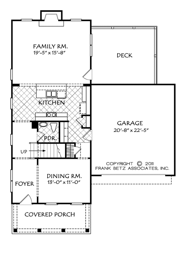 Architectural House Design - Country Floor Plan - Main Floor Plan #927-949