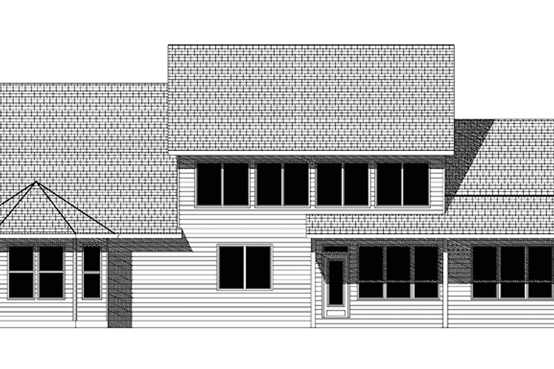 Dream House Plan - Exterior - Rear Elevation for Craftsman House Plan #943-7 - 3 bed, 2.5 bath