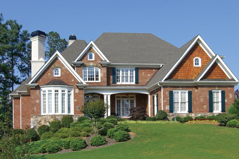 Home Plan - Country Exterior - Front Elevation Plan #54-377