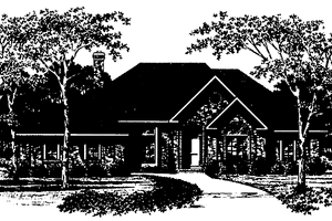 House Blueprint - Ranch Exterior - Front Elevation Plan #328-164