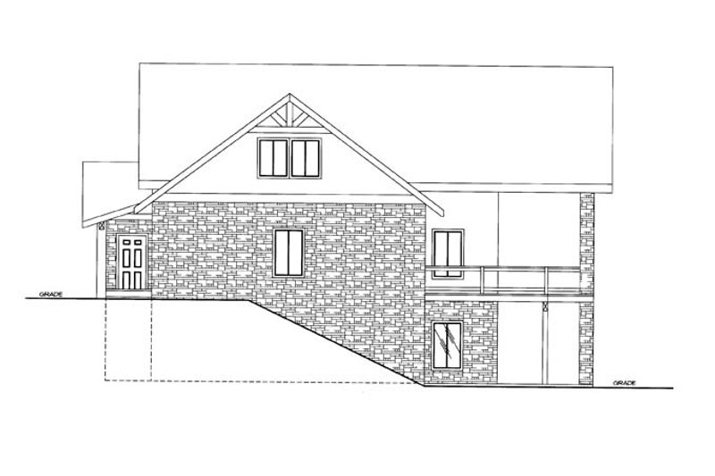 Home Plan - Exterior - Other Elevation for Ranch House Plan #117-856 - 4 bed, 2 bath