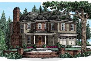 Country Exterior - Front Elevation Plan #927-947