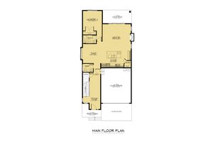 Floor Plan - Main Floor for Contemporary House Plan #1066-202 - 5 bed, 4.5 bath