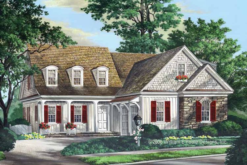 Dream House Plan - Exterior - Front Elevation for Country House Plan #137-335 - 3 bed, 3.5 bath