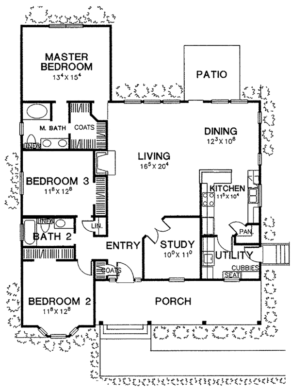 House Design - Country Floor Plan - Main Floor Plan #472-136
