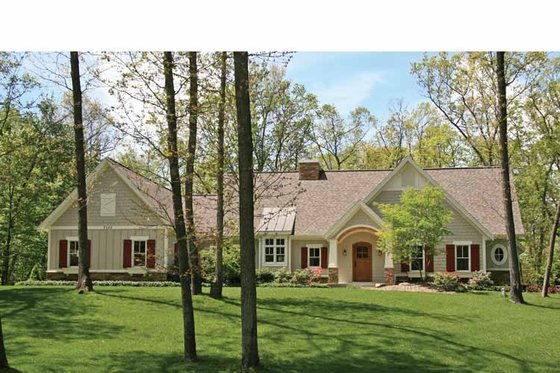 Exterior - Front Elevation 3 for Craftsman House Plan #928-207 - 4 bed, 3 bath