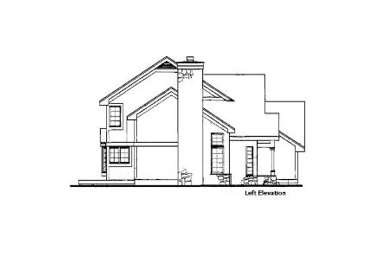 Exterior - Other Elevation 1 for Bungalow House Plan #320-343 - 2 bed, 2.5 bath