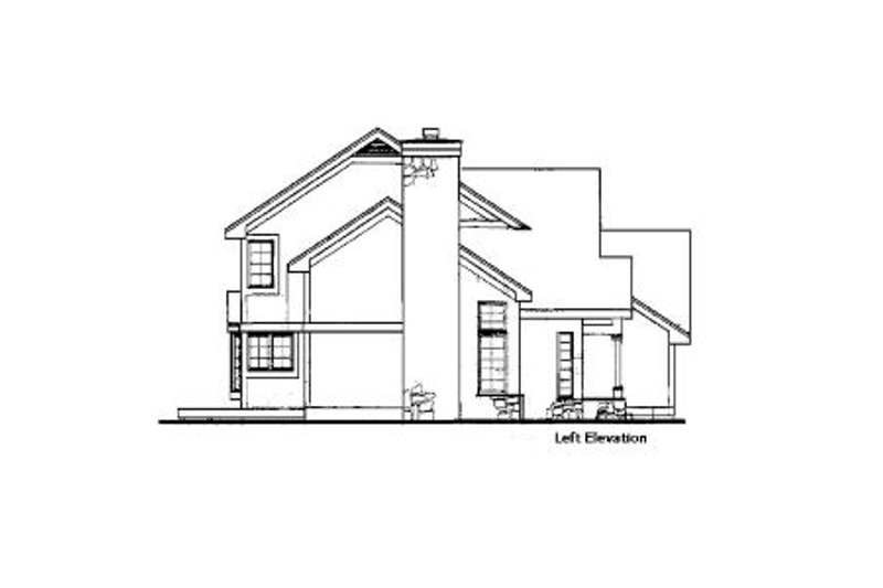 Architectural House Design - Exterior - Other Elevation 1 for Bungalow House Plan #320-343 - 2 bed, 2.5 bath