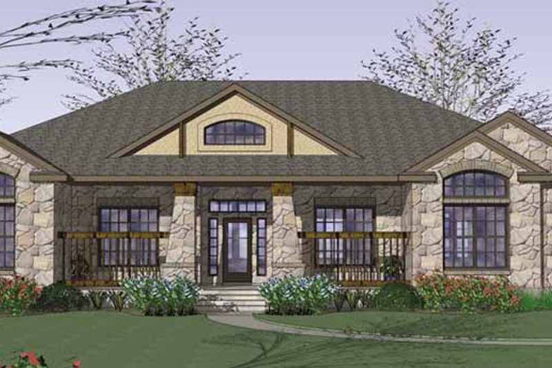 Dream House Plan - Country Exterior - Front Elevation Plan #120-201