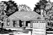 Traditional Style House Plan - 4 Beds 2 Baths 1817 Sq/Ft Plan #40-313 Exterior 