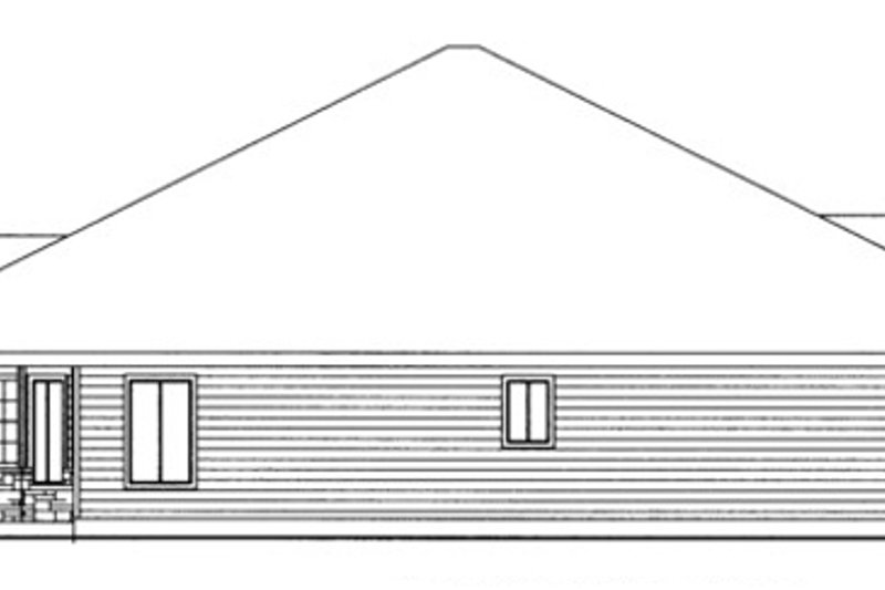 Home Plan - Exterior - Other Elevation for Traditional House Plan #117-834 - 3 bed, 2 bath
