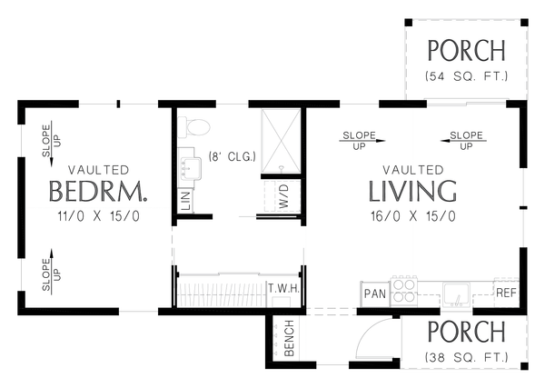 Farmhouse Floor Plan - Main Floor Plan #48-1165