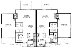 Floor Plan - Main Floor House Plan #303-193 - 3 bed, 1.5 bath