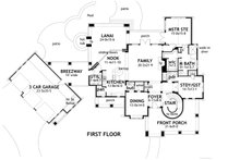 Home Plan - Craftsman Floor Plan - Main Floor Plan #120-173