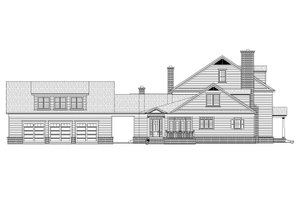 Exterior - Other Elevation for Colonial House Plan #932-1 - 6 bed, 5.5 bath