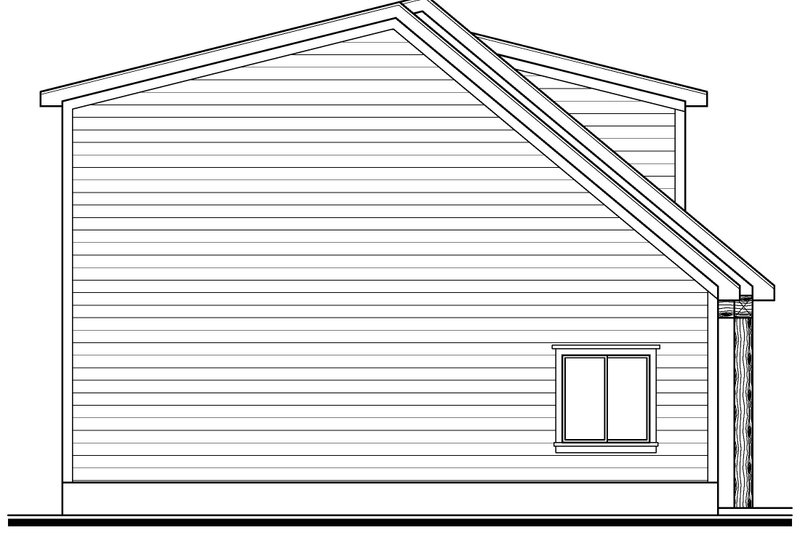 House Blueprint - Exterior - Other Elevation 1 for Farmhouse House Plan #1073-43 - 2 bed, 1 bath