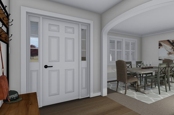 Interior - Entry for Traditional House Plan #1060-62 - 3 bed, 2.5 bath