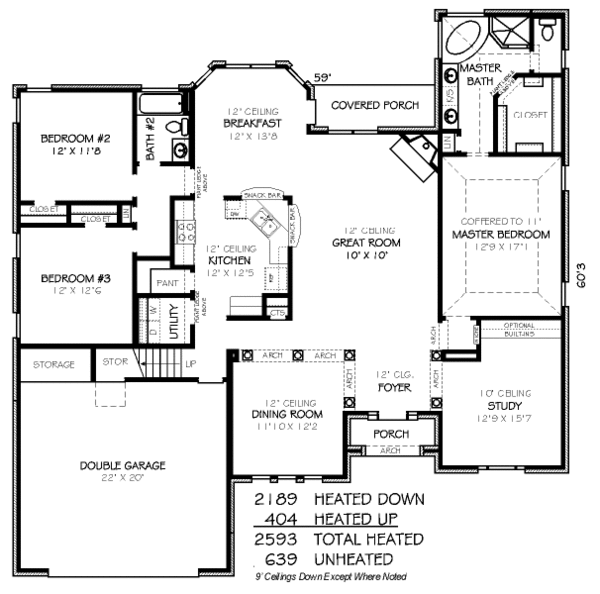 European Floor Plan - Main Floor Plan #424-310