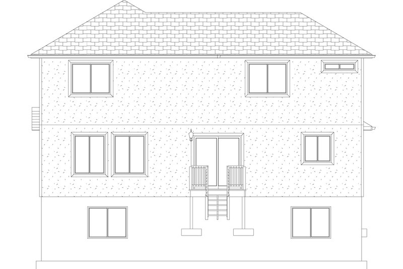 Dream House Plan - Exterior - Rear Elevation 2 for Traditional House Plan #1060-303 - 3 bed, 2.5 bath