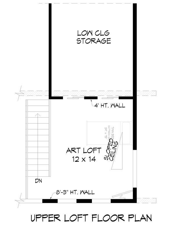 House Blueprint - Contemporary Floor Plan - Upper Floor Plan #932-1349