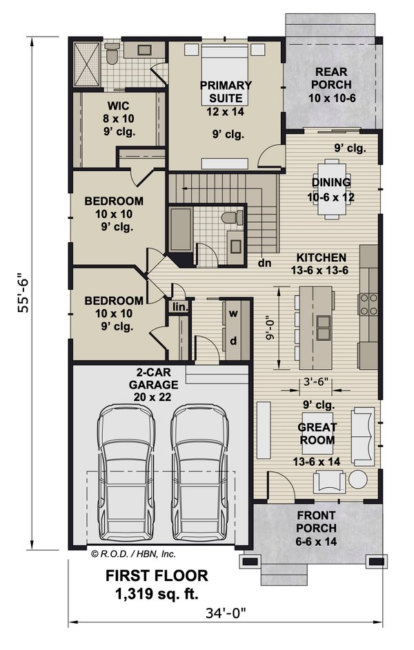Dream House Plan - Bungalow Floor Plan - Main Floor Plan #51-1504