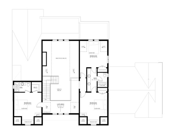 Home Plan - European Floor Plan - Upper Floor Plan #1114-114