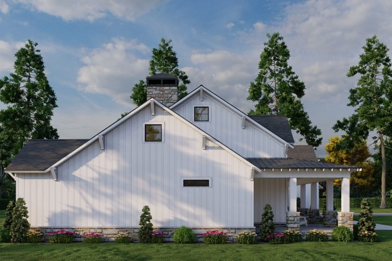House Design - Exterior - Other Elevation 3 for Farmhouse House Plan #923-419 - 3 bed, 3.5 bath