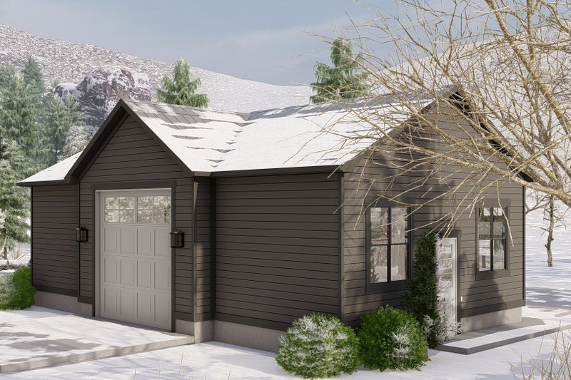 Home Plan - Exterior - Rear Elevation 1 for Traditional House Plan #1060-129, 0 bath