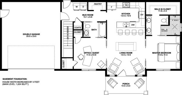 Farmhouse Floor Plan - Other Floor Plan #126-175
