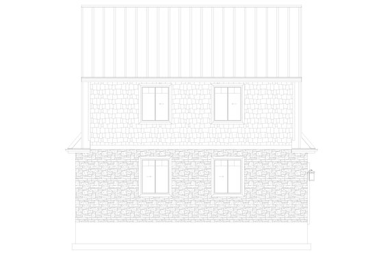 Exterior - Other Elevation for European House Plan #1060-257 - 2 bed, 1.5 bath