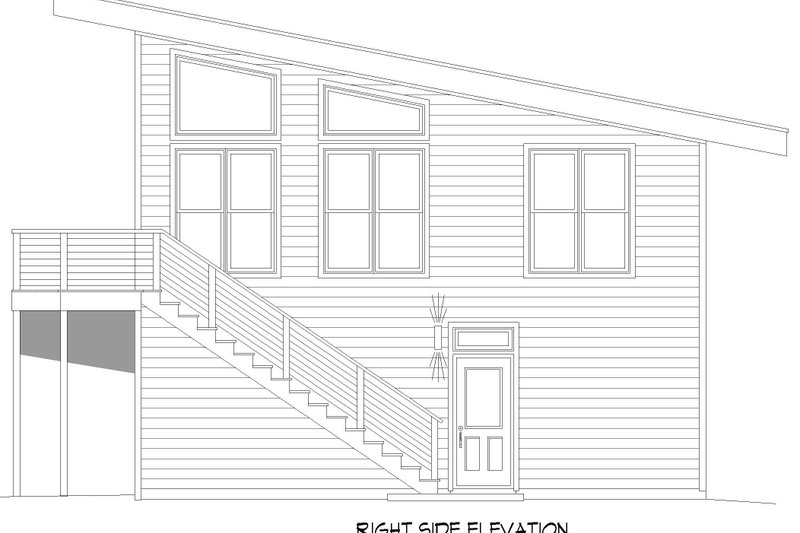 Architectural House Design - Exterior - Other Elevation 1 for Contemporary House Plan #932-751 - 2 bed, 1.5 bath