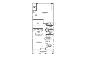 Floor Plan - Main Floor for Colonial House Plan #1073-34 - 4 bed, 2.5 bath
