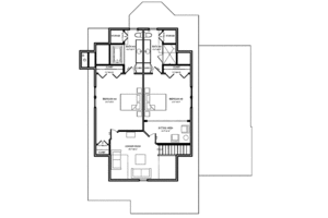 Floor Plan - Upper Floor for Craftsman House Plan #440-5 - 4 bed, 3.5 bath