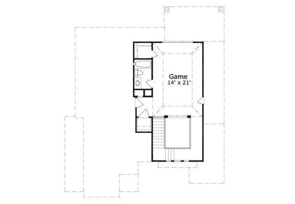 Floor Plan - Other Floor for European House Plan #411-351 - 3 bed, 4.5 bath