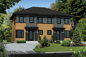 Contemporary Exterior - Front Elevation Plan #25-4378