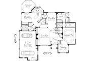European Style House Plan - 4 Beds 3.5 Baths 3668 Sq/Ft Plan #71-124 