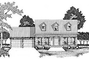 Country Exterior - Front Elevation Plan #36-165