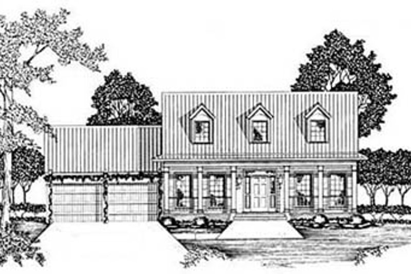 Dream House Plan - Country Exterior - Front Elevation Plan #36-165
