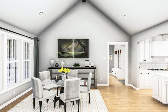 Interior - Dining Room for Farmhouse House Plan #406-9666 - 4 bed, 2 bath