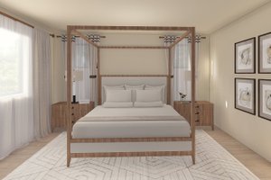 Interior - Master Bedroom for Craftsman House Plan #124-1391 - 3 bed, 2 bath