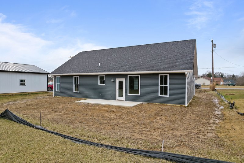 House Design - Exterior - Rear Elevation for Farmhouse House Plan #430-209 - 3 bed, 2 bath