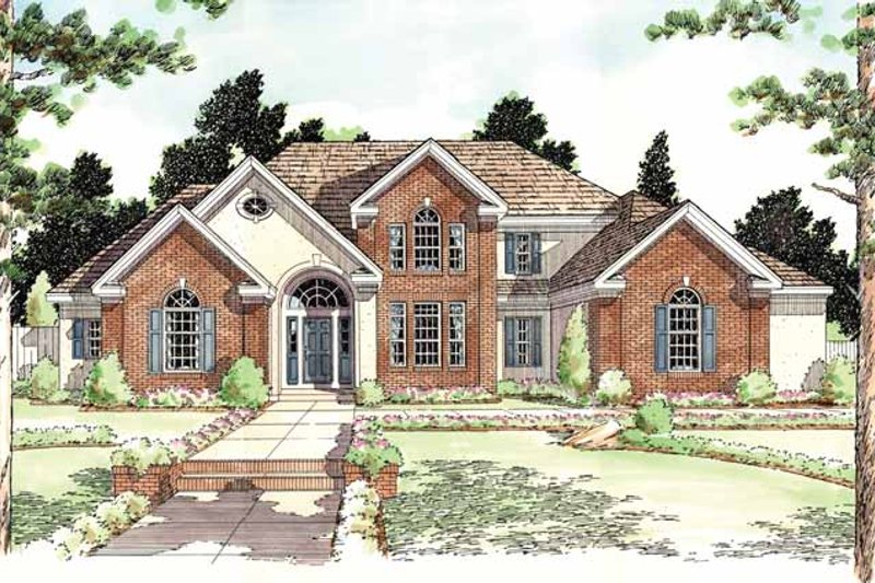 Architectural House Design - Classical Exterior - Front Elevation Plan #1029-48