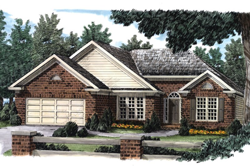 Home Plan - Ranch Exterior - Front Elevation Plan #927-54