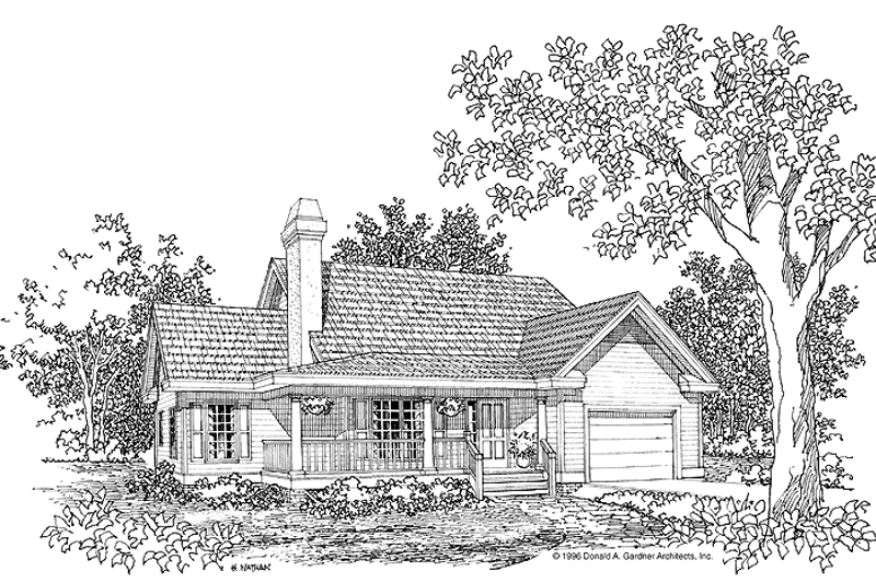 Home Plan - Country Exterior - Front Elevation Plan #929-256